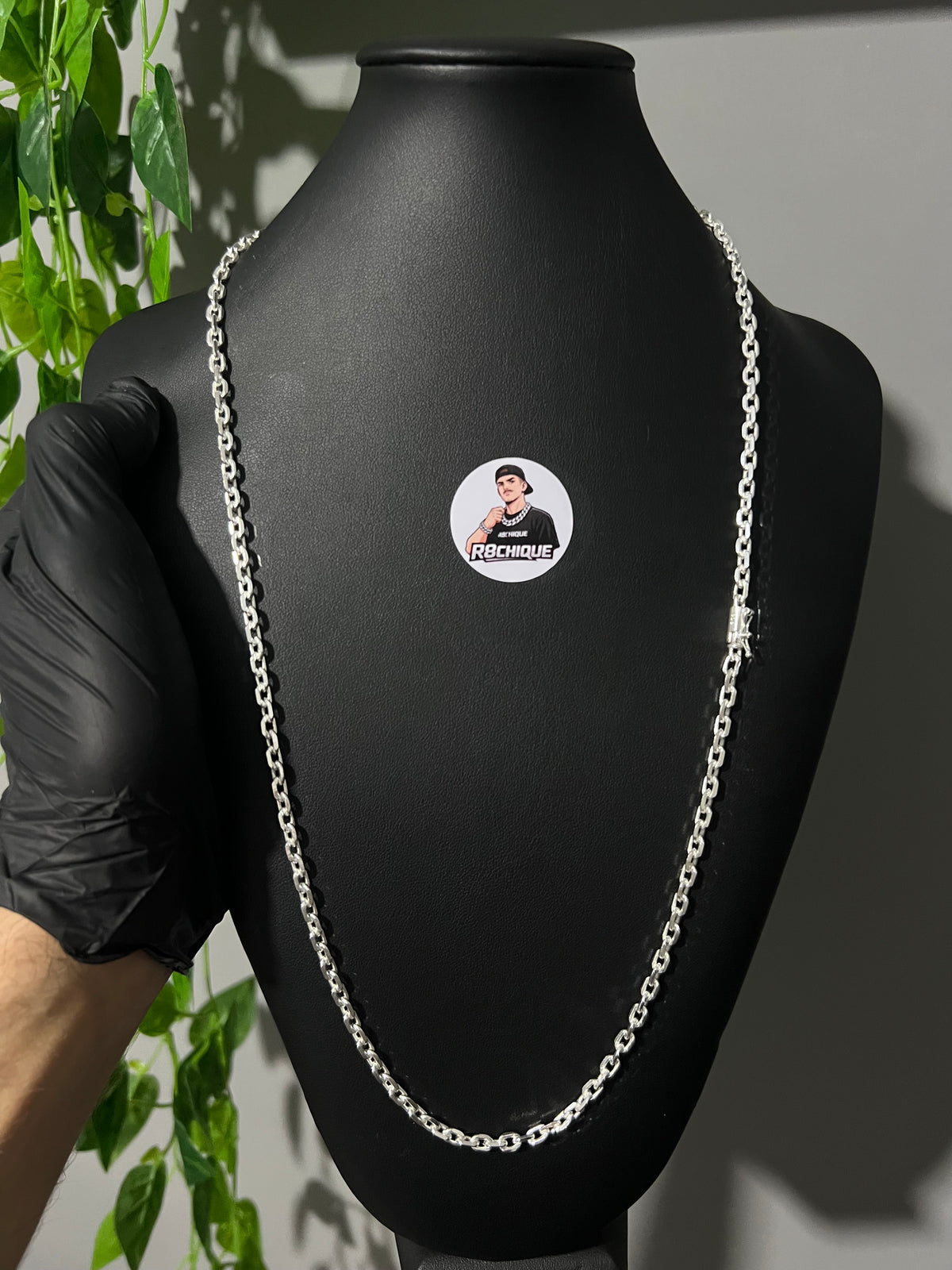 Corrente Cartie - 5MM/70CM Prata Mista