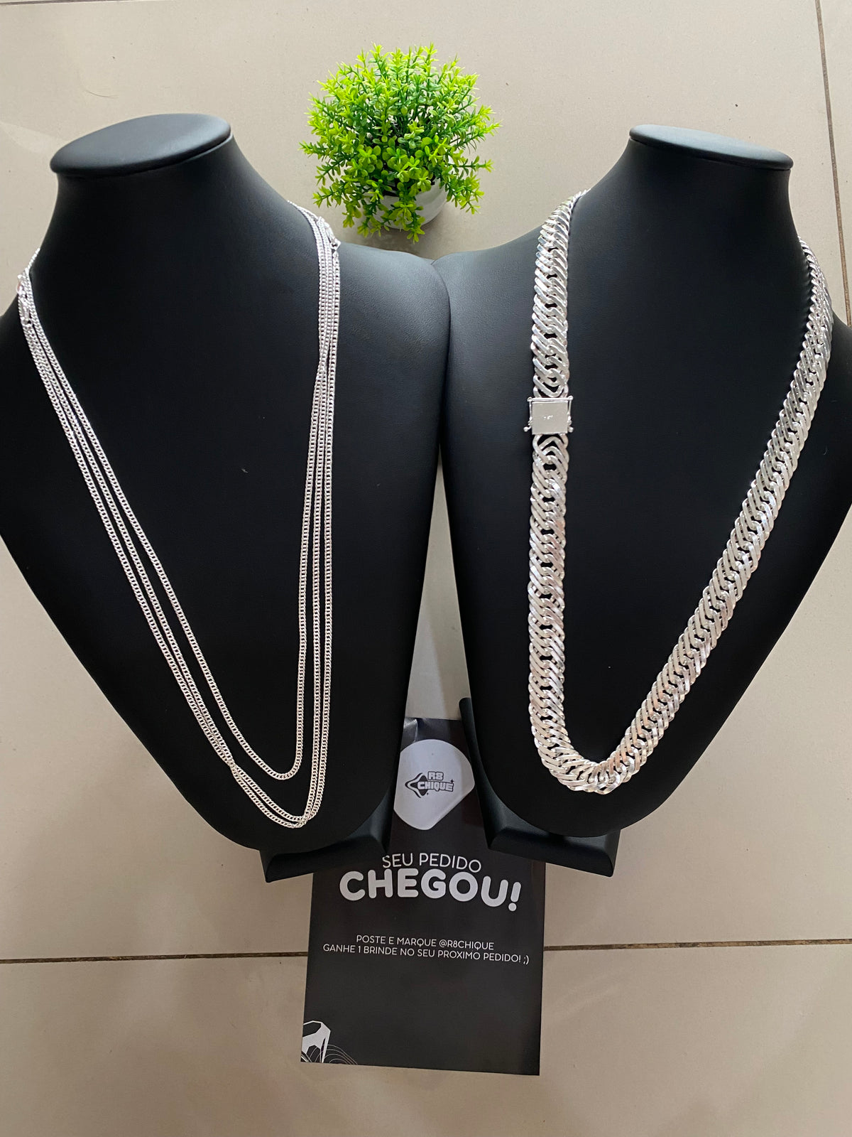 Kit Revenda | 1 Corrente 17MM / 3 Correntes 3MM (Kit 2)