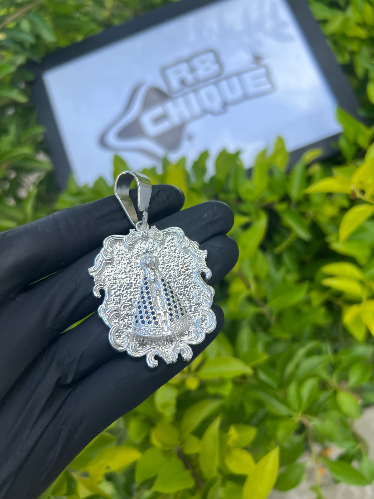 Pingente - Nossa Senhora | Prata Mista