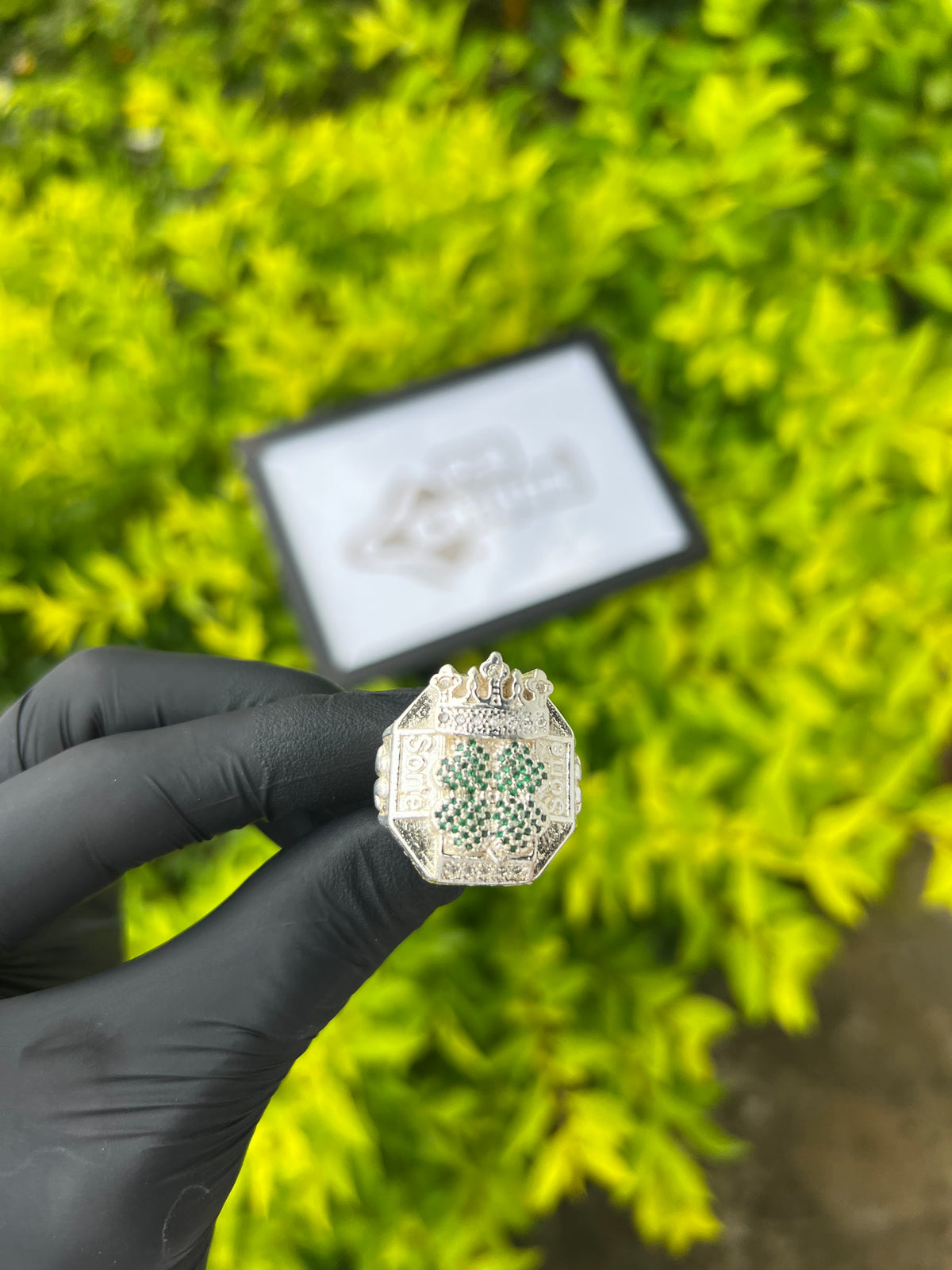 Dedeira Trevo Coroa | Prata Mista