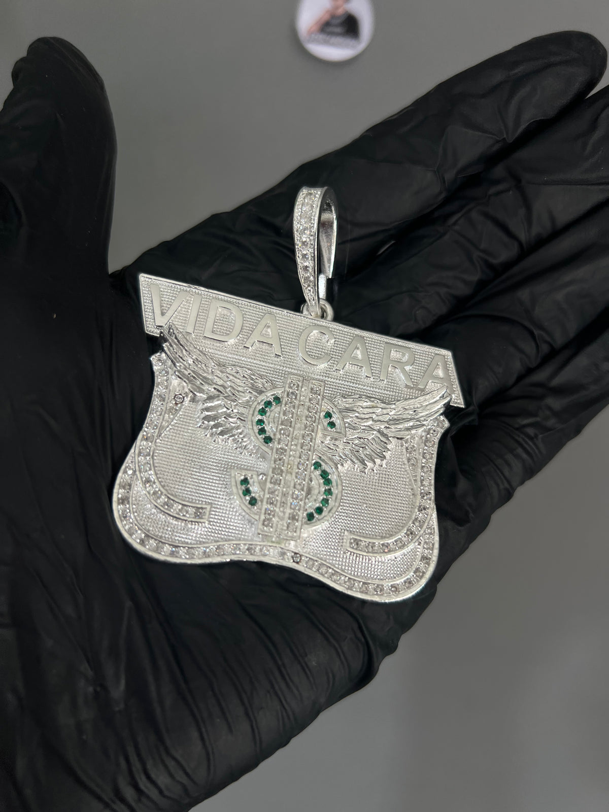 Pingente - Vida Cara $ | Prata Mista 7