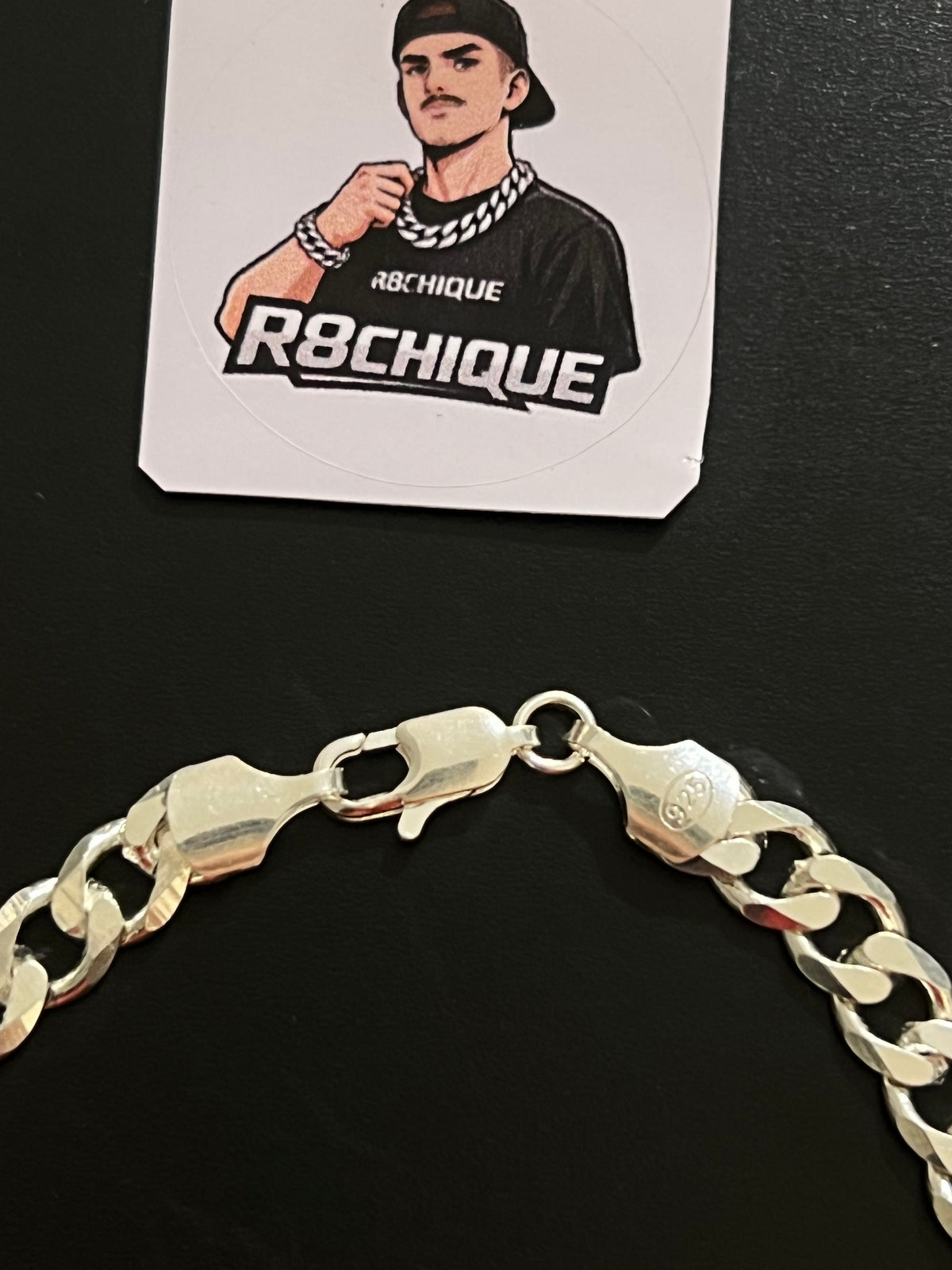 Pulseira 1x1 - 8MM Prata Mista