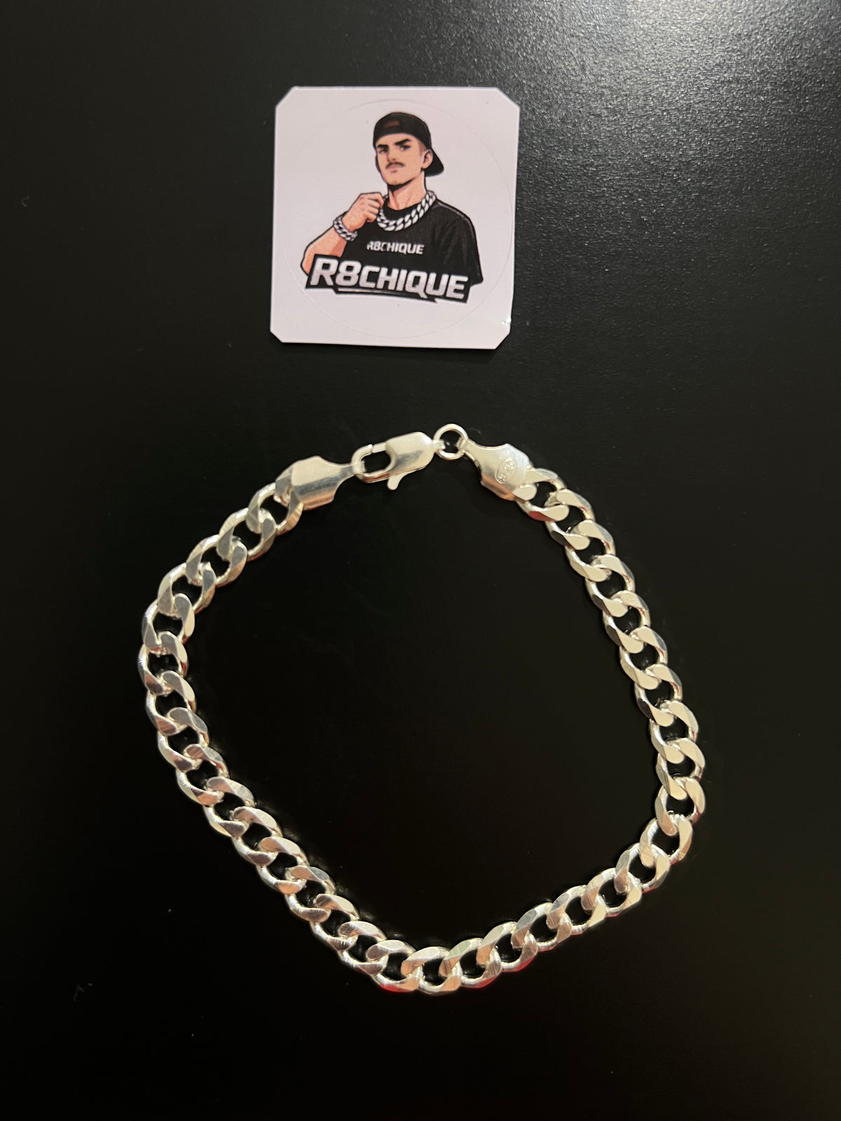 Pulseira 1x1 - 8MM Prata Mista