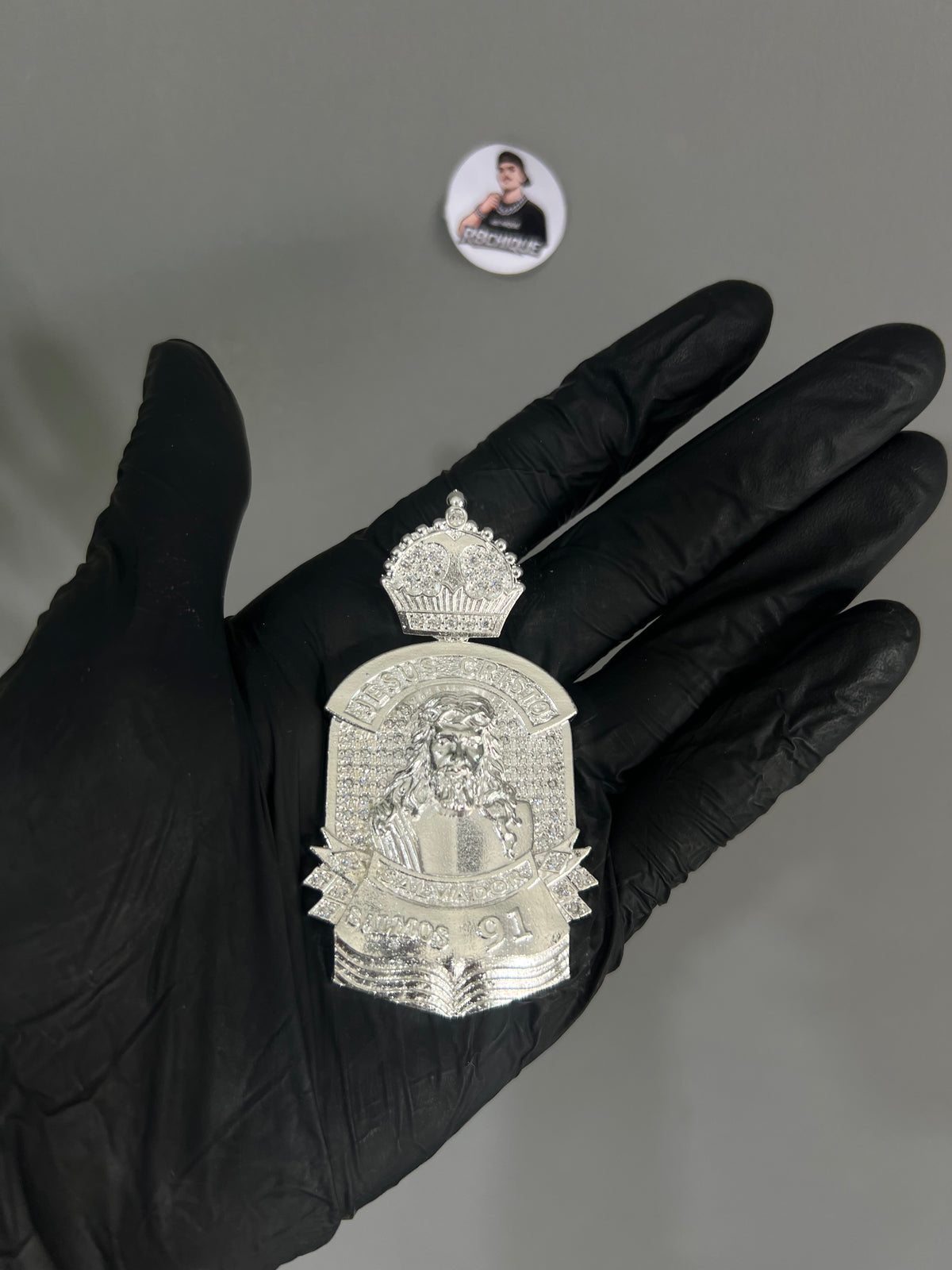 Pingente - Salmos 91 | Prata Mista 9