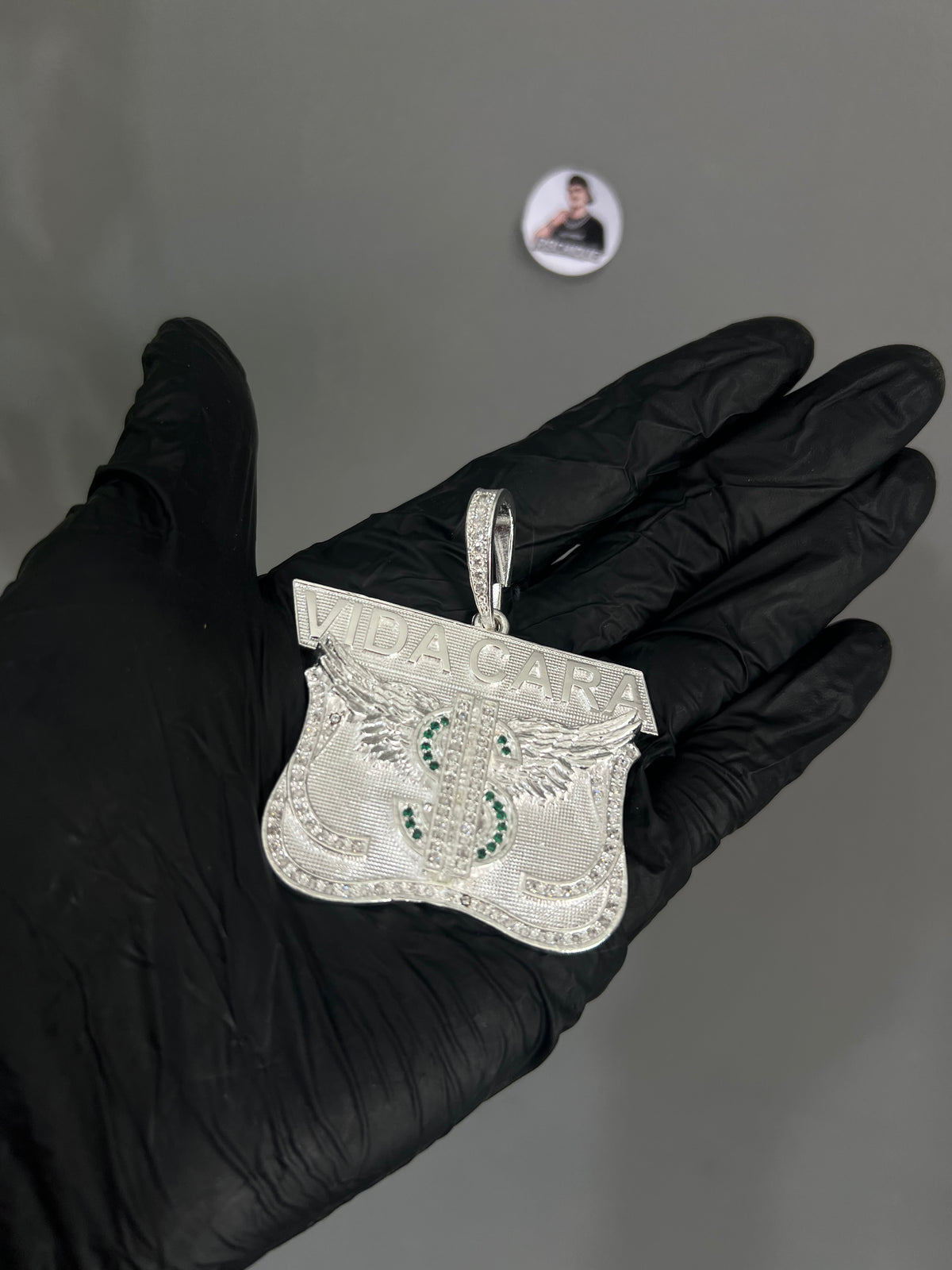 Pingente - Vida Cara $ | Prata Mista 7