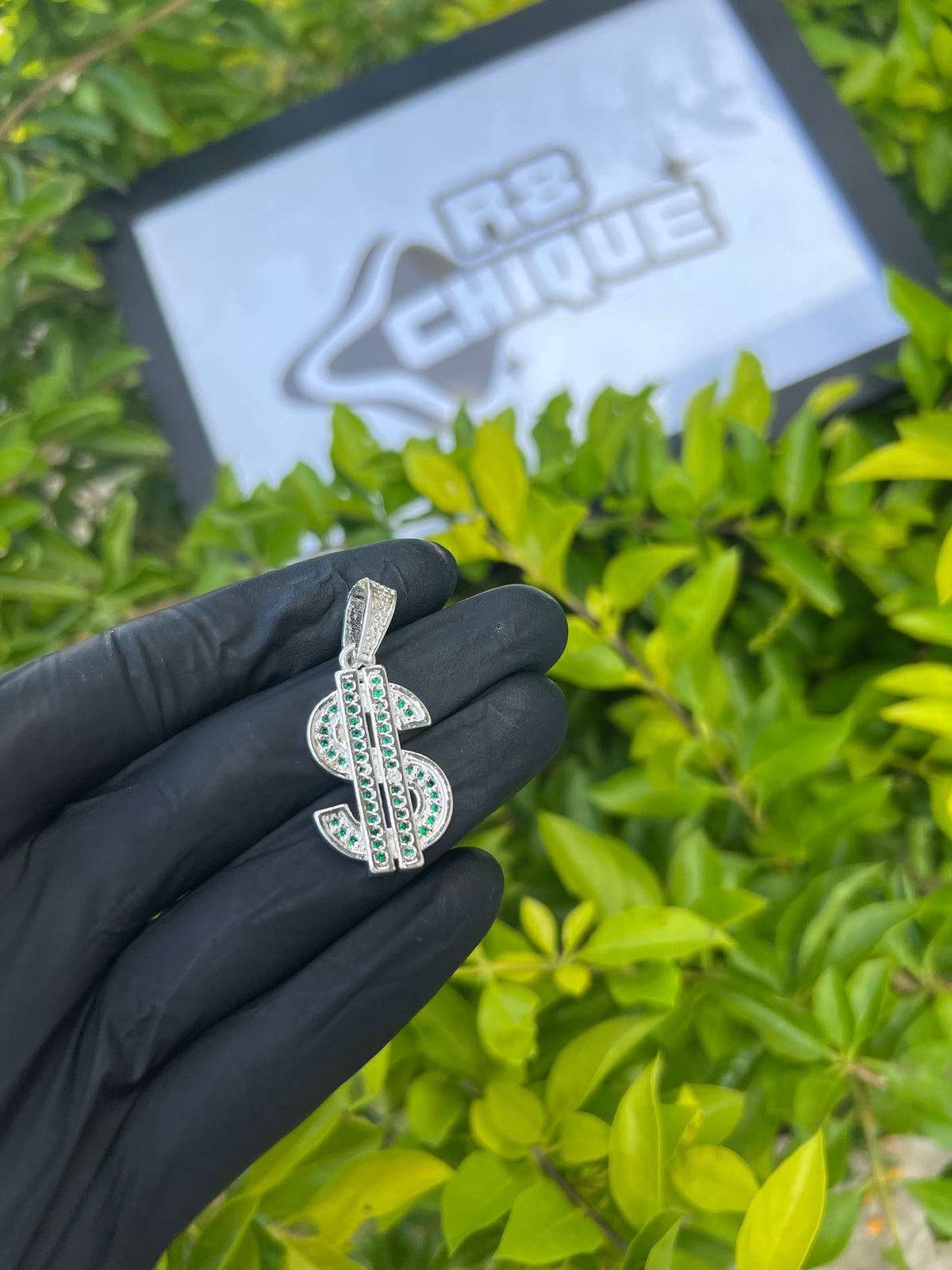 Pingente - Cifrão | Prata Mista