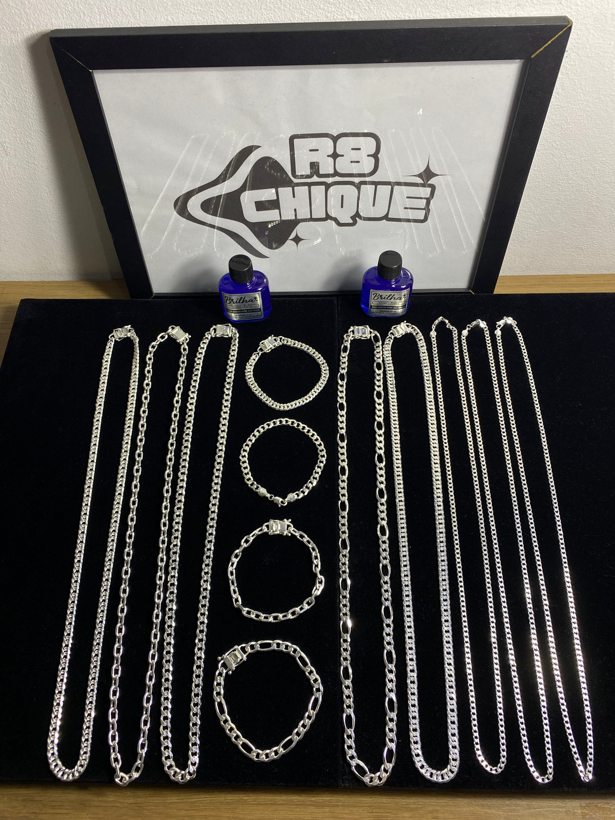 Kit Revenda | 4 Conjuntos 8MM - Cartie, 3x1, EloDuplo, 1x1 / 2 Limpa Prata (Kit 95)