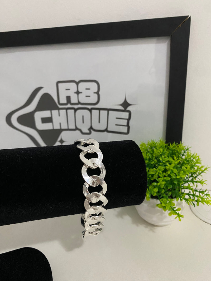 Pulseira Prata 1x1 - 22MM