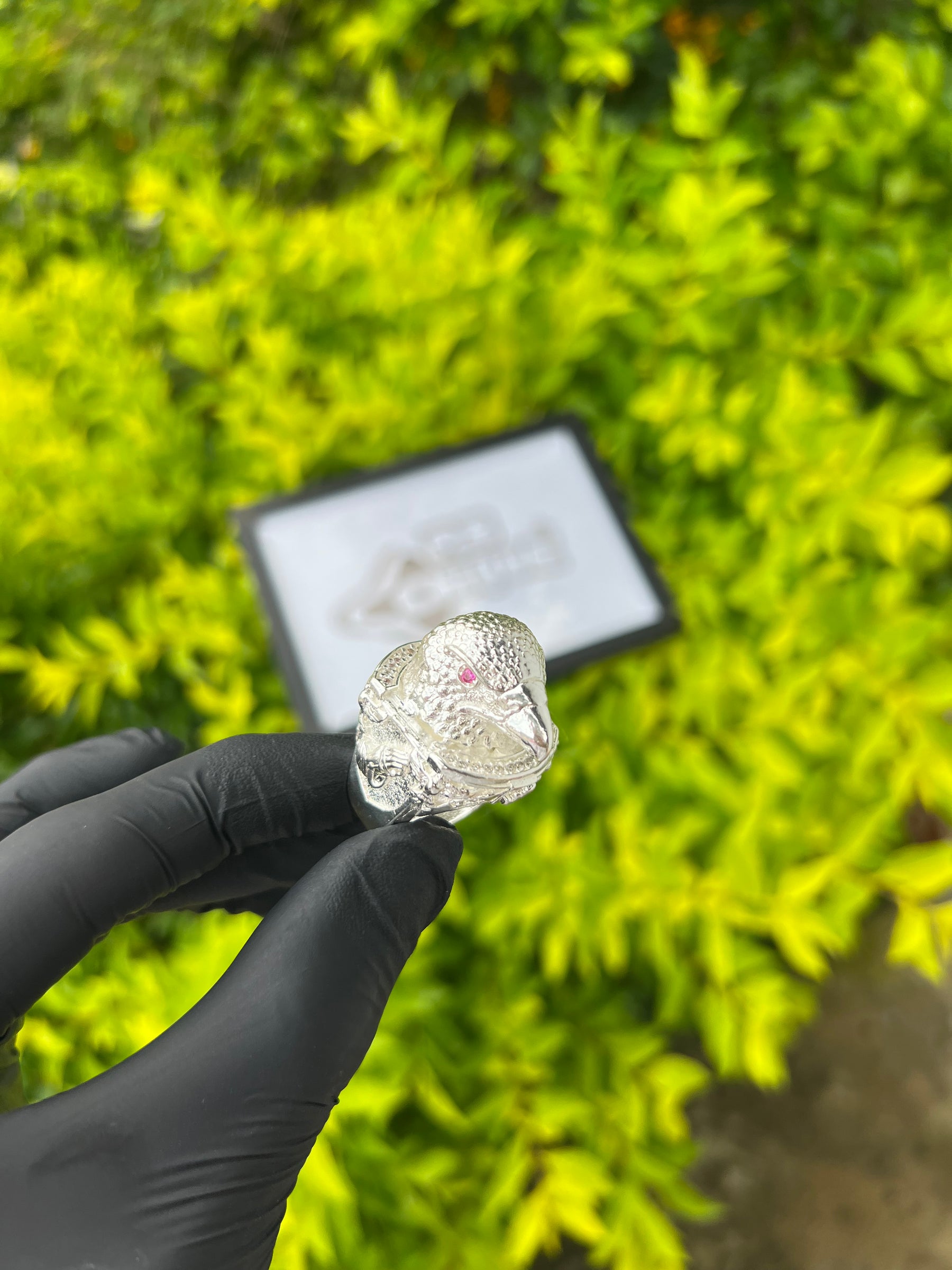 Dedeira Águia Cravejada | Prata Mista