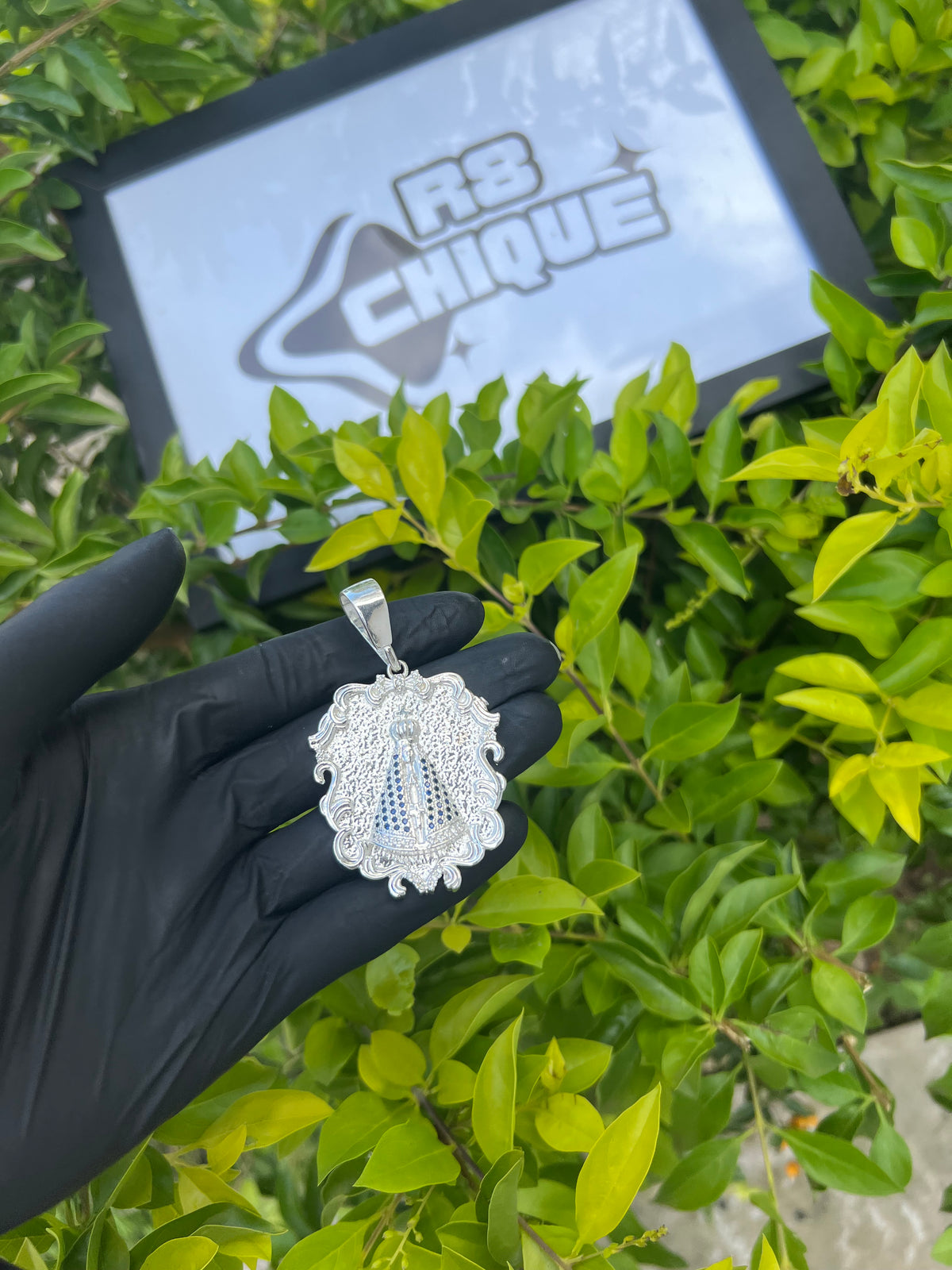 Pingente - Nossa Senhora | Prata Mista