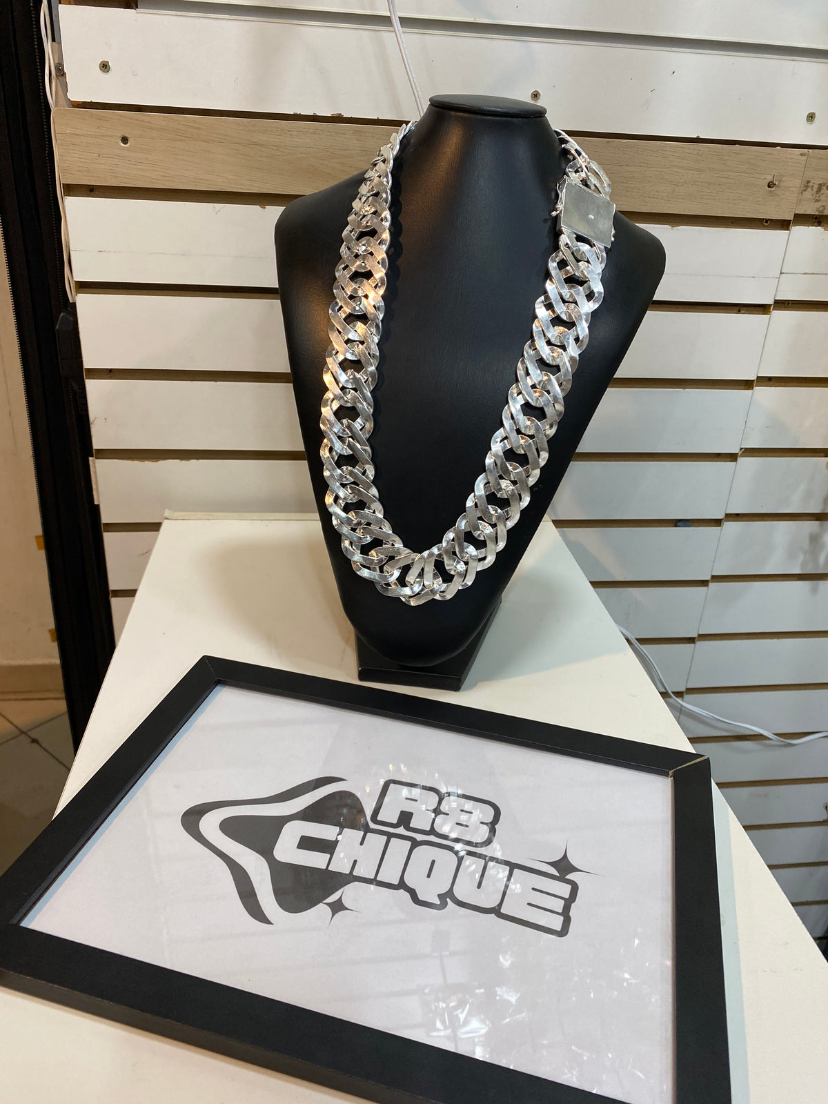 Corrente Prata Elo Duplo - 35MM / 80CM [ULTIMA UNIDADE]