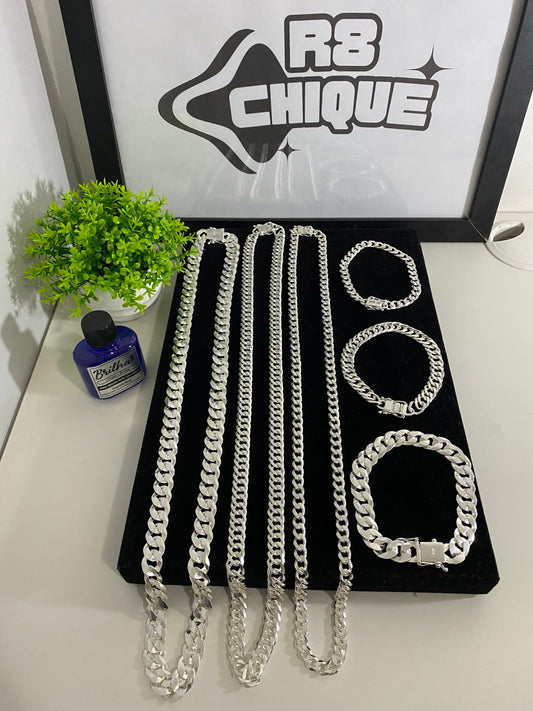 Kit Revenda | 1 Conjunto 1x1 - 12MM Italiana / 1 Conjunto 10MM - EloDuplo / 1 Conjunto 8MM - 1x1 (Kit 75)