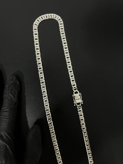 Corrente EloDuplo - 8MM/70CM Prata Mista
