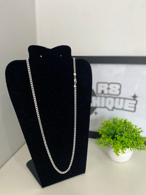 Corrente Prata 1x1 - 5MM / 70CM