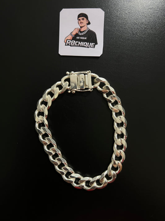 Pulseira 1x1 - 10MM Prata Mista