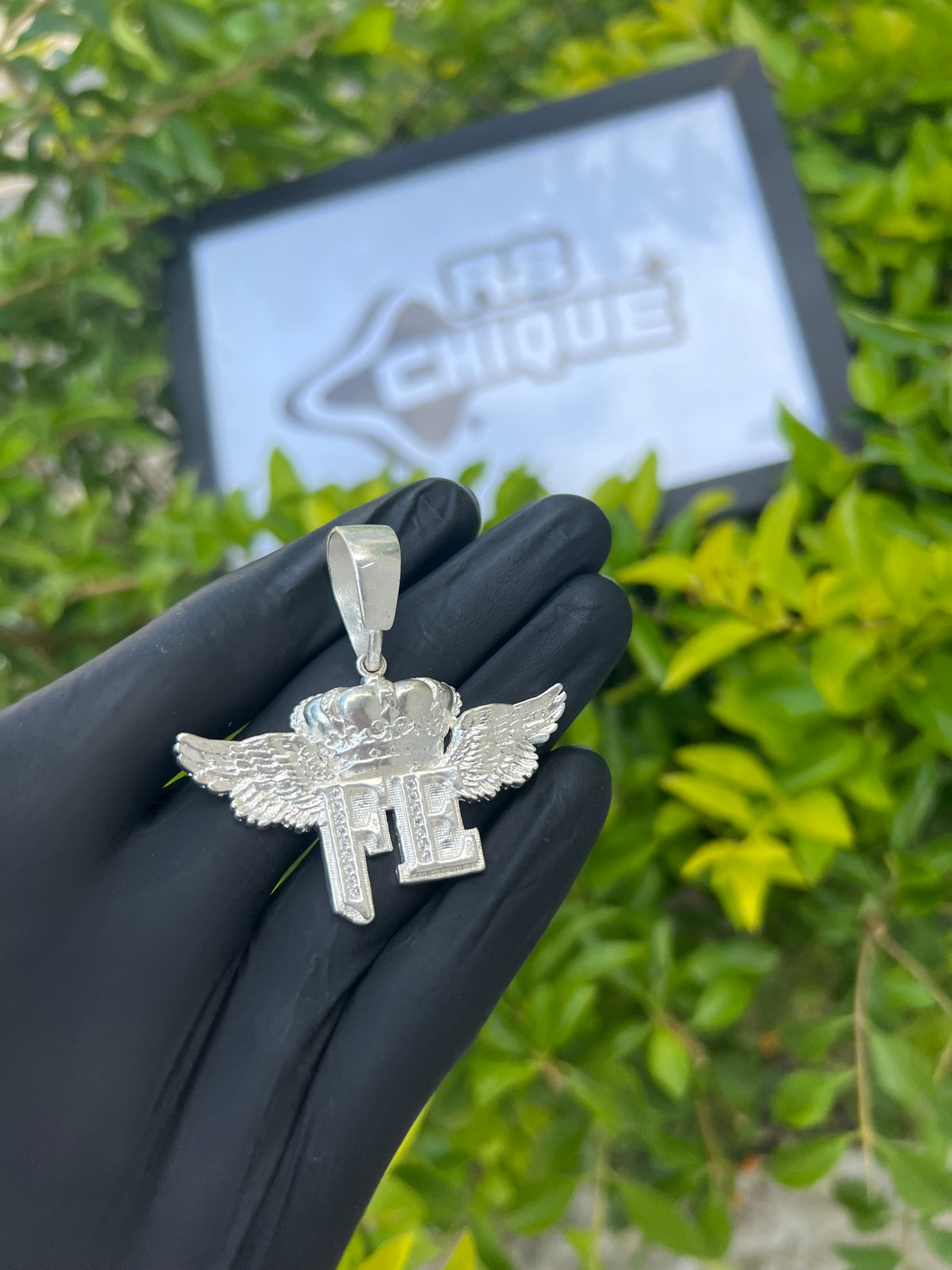 Pingente - Fé | Prata Mista