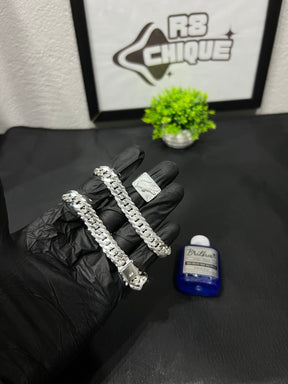 Kit Revenda | 2 Pulseiras 13MM EloDuplo + Limpa Pratas ( Dedeira Brinde)