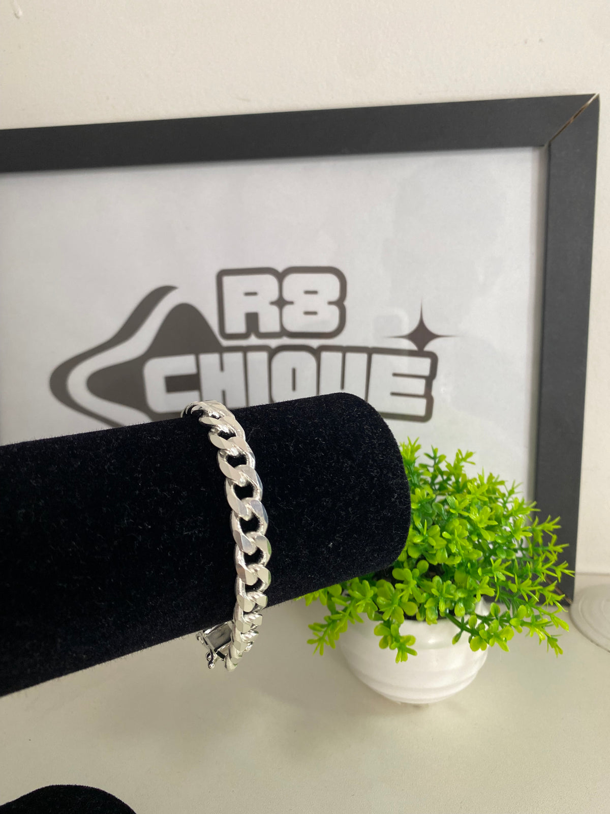 Pulseira Prata 1X1 - 12MM