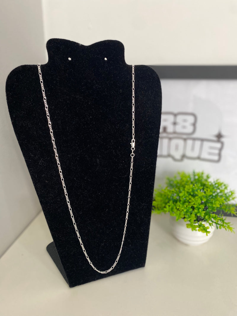 Corrente Prata 3x1  - 3MM / 70CM