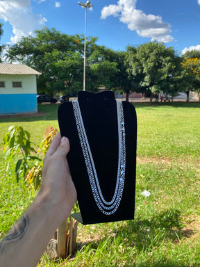 Kit Revenda | 3 Corrente de 5MM - 1x1 / 3x1 / EloDuplo - 70CM (Kit 14)