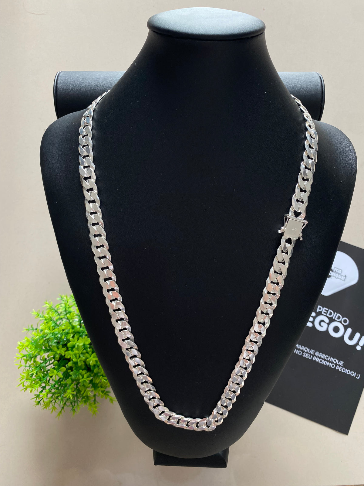 Correntes Prata 1x1 - 13MM (ITALIANA)