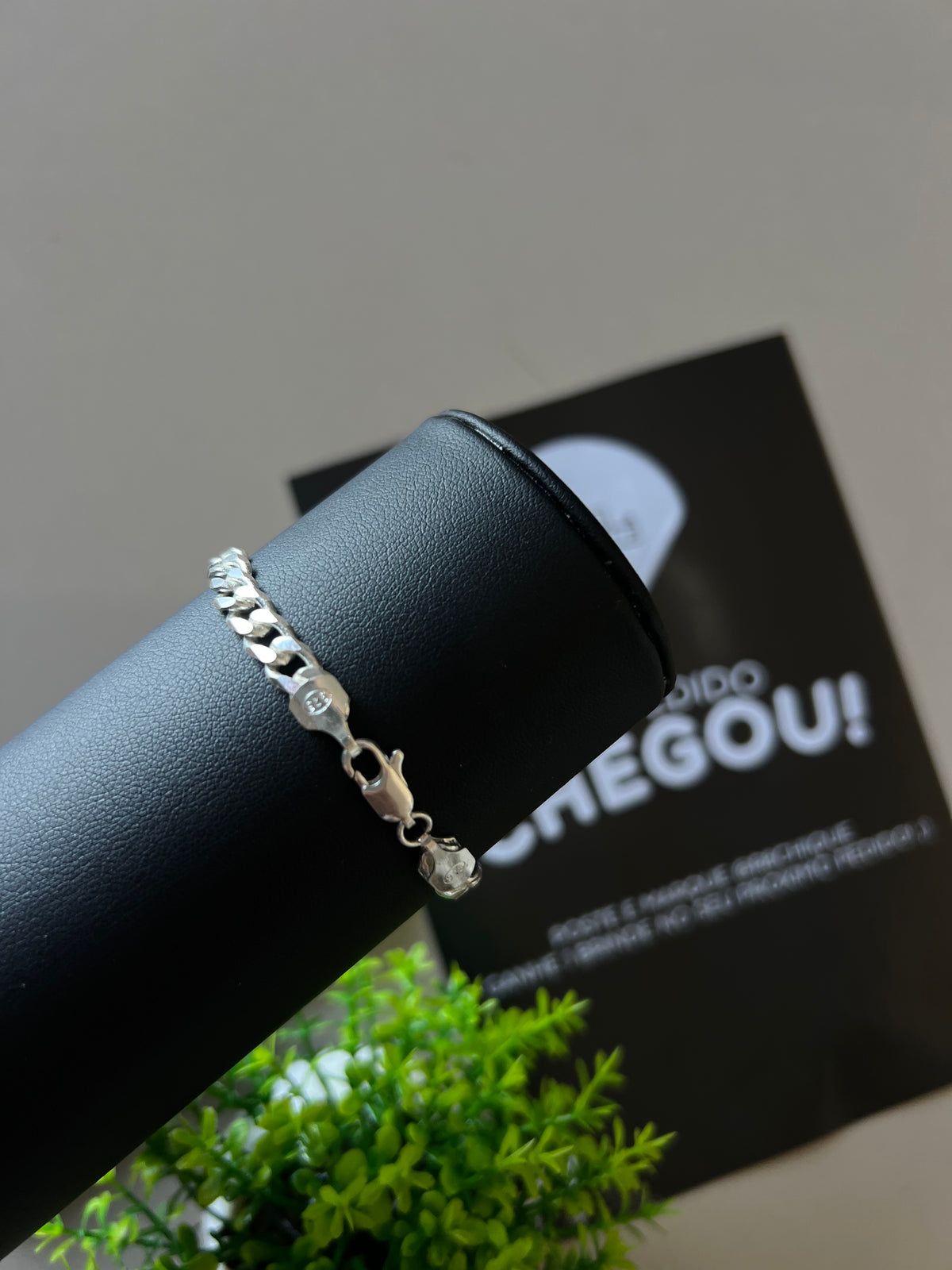 Pulseira Prata 1x1 - 8MM