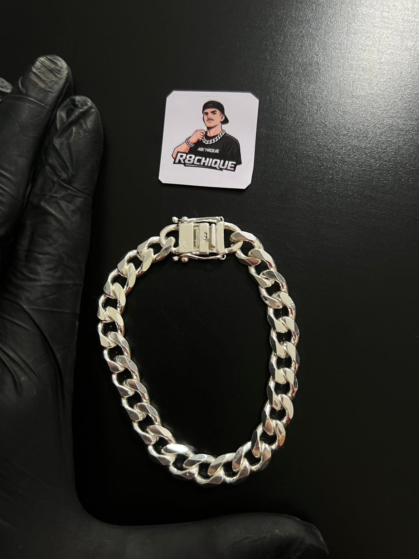 Pulseira Prata 1x1 - 10MM