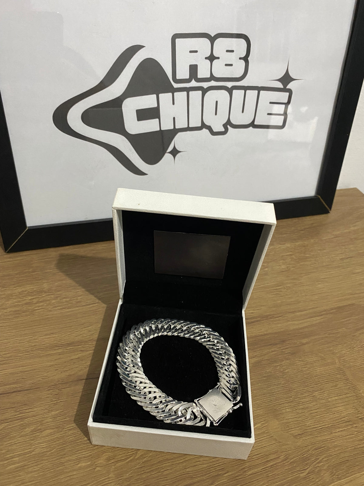 Pulseira Prata Escamada - 15mm