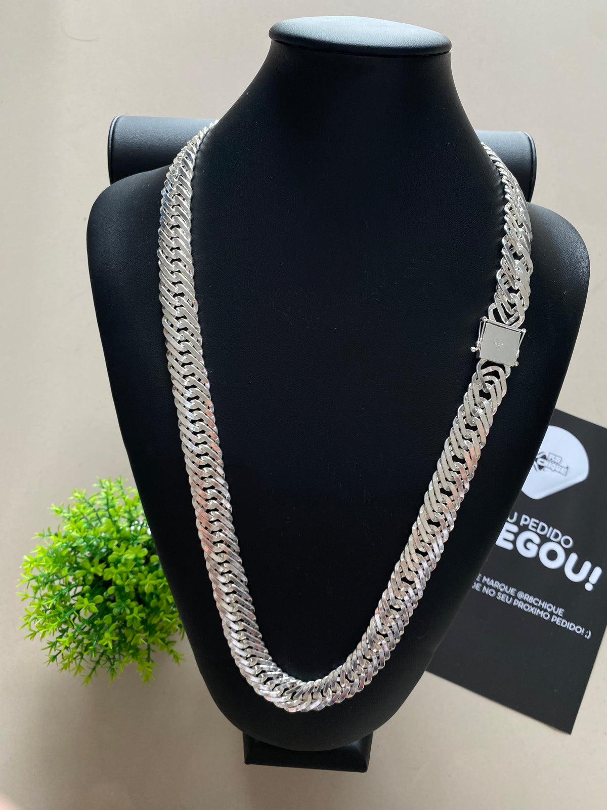 Corrente Prata - 17MM / 70CM