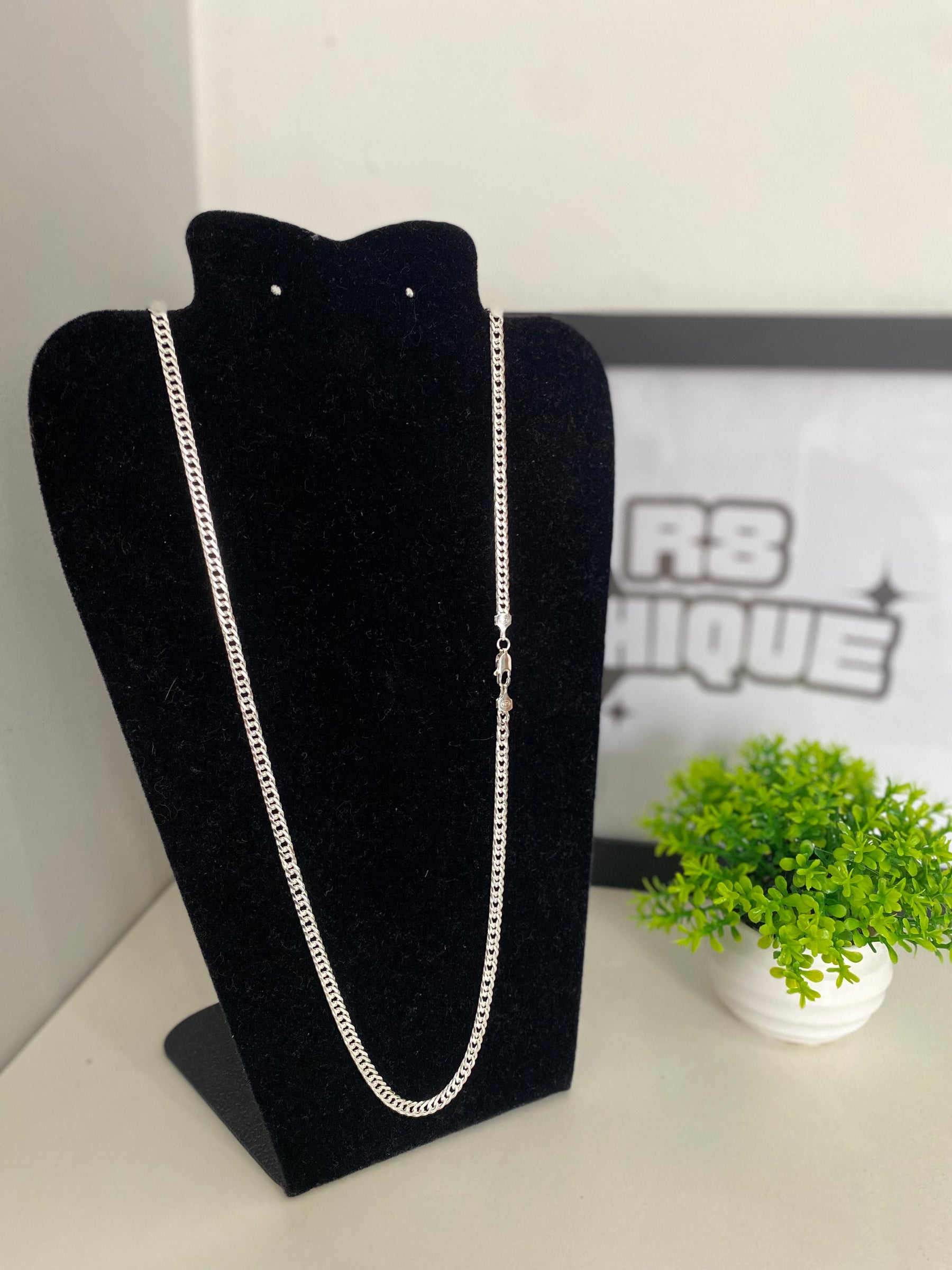 Corrente Prata EloDuplo - 5MM / 70CM