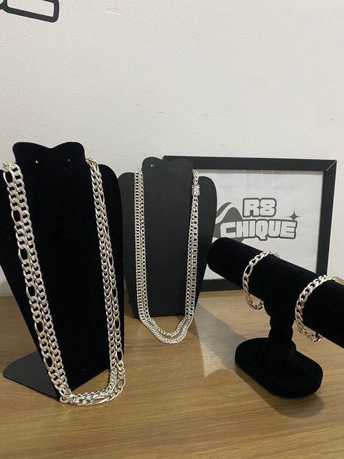 Kit Revenda | 2 Conjunto de 10MM - 1x1 e 3x1 / 1 Corrente de 10MM - EloDuplo / 1 Corrente de 8MM - 1x1 (Kit 64)