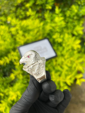 Dedeira Águia Cravejada | Prata Mista