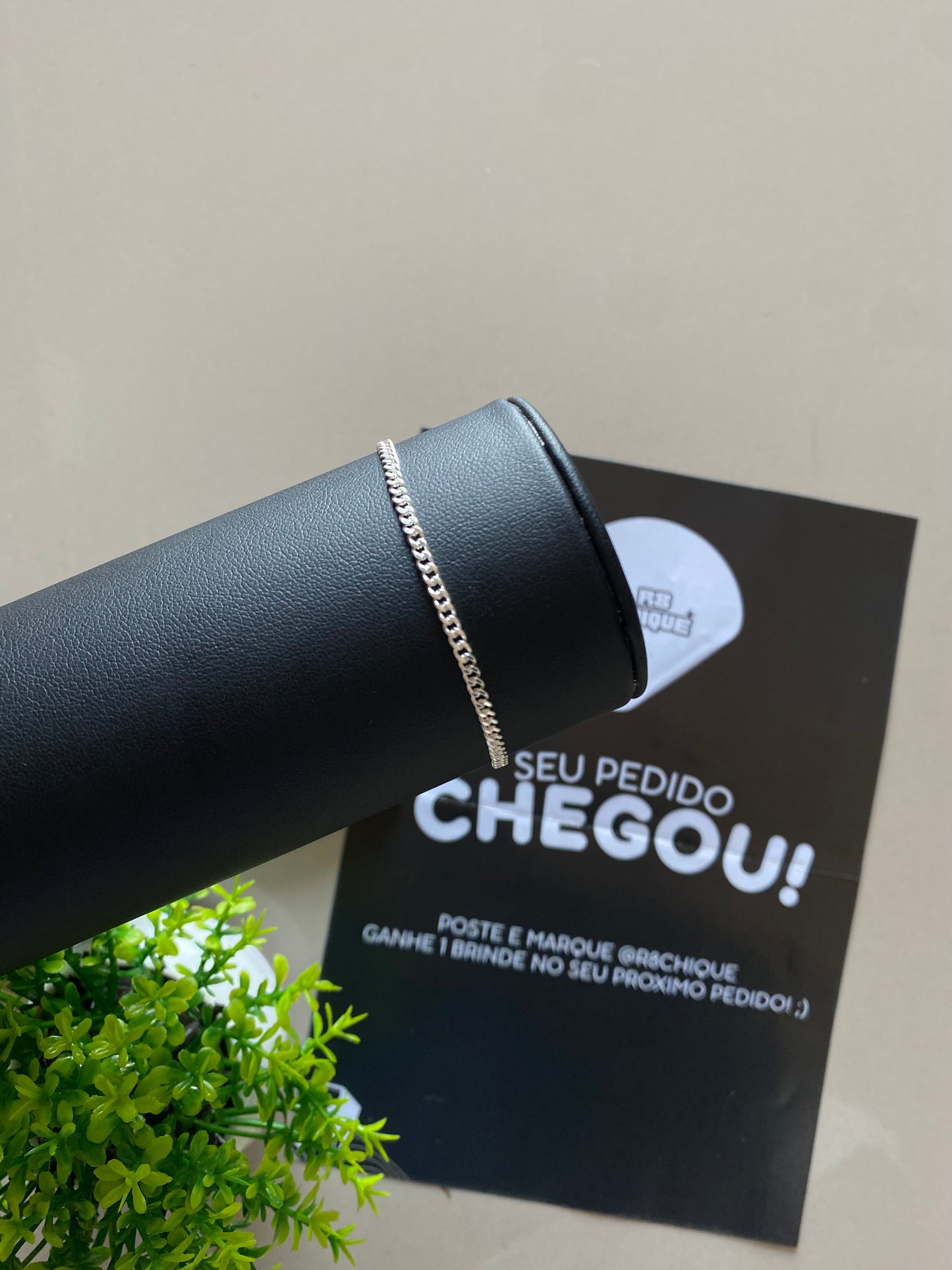 Pulseira 1x1 - 2MM Prata Mista