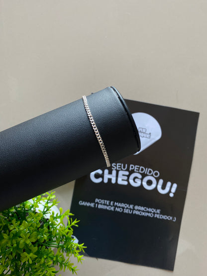 Pulseira 1x1 - 2MM Prata Mista