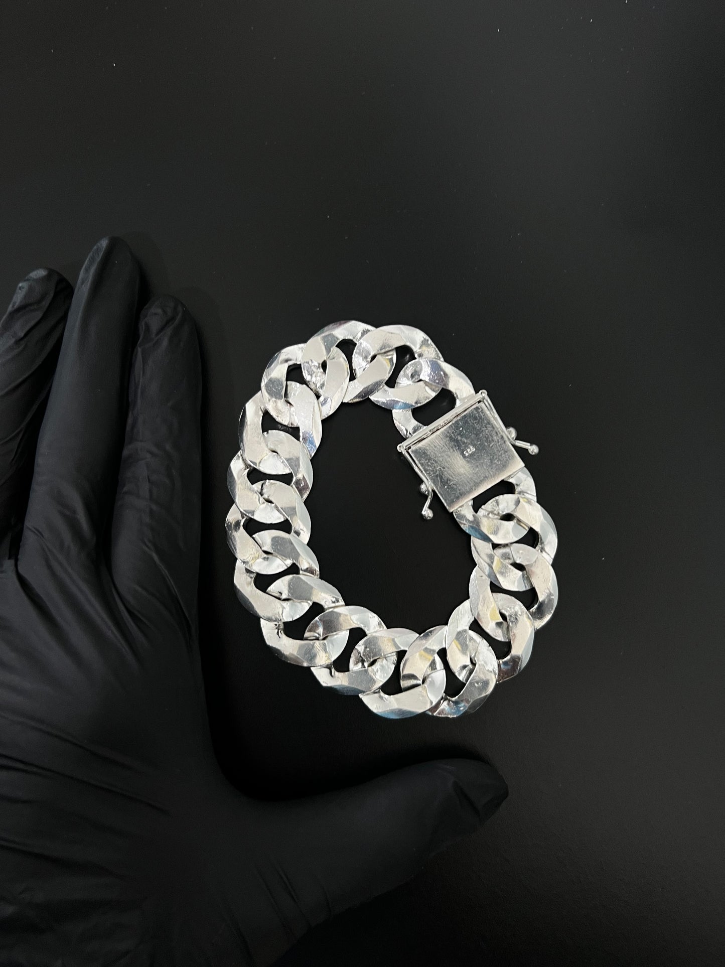 Pulseira Prata 1x1 - 25MM