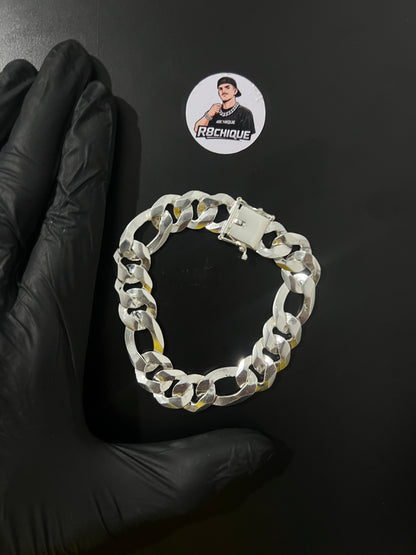 Pulseira 3x1 Italiana - 15MM Prata Mista