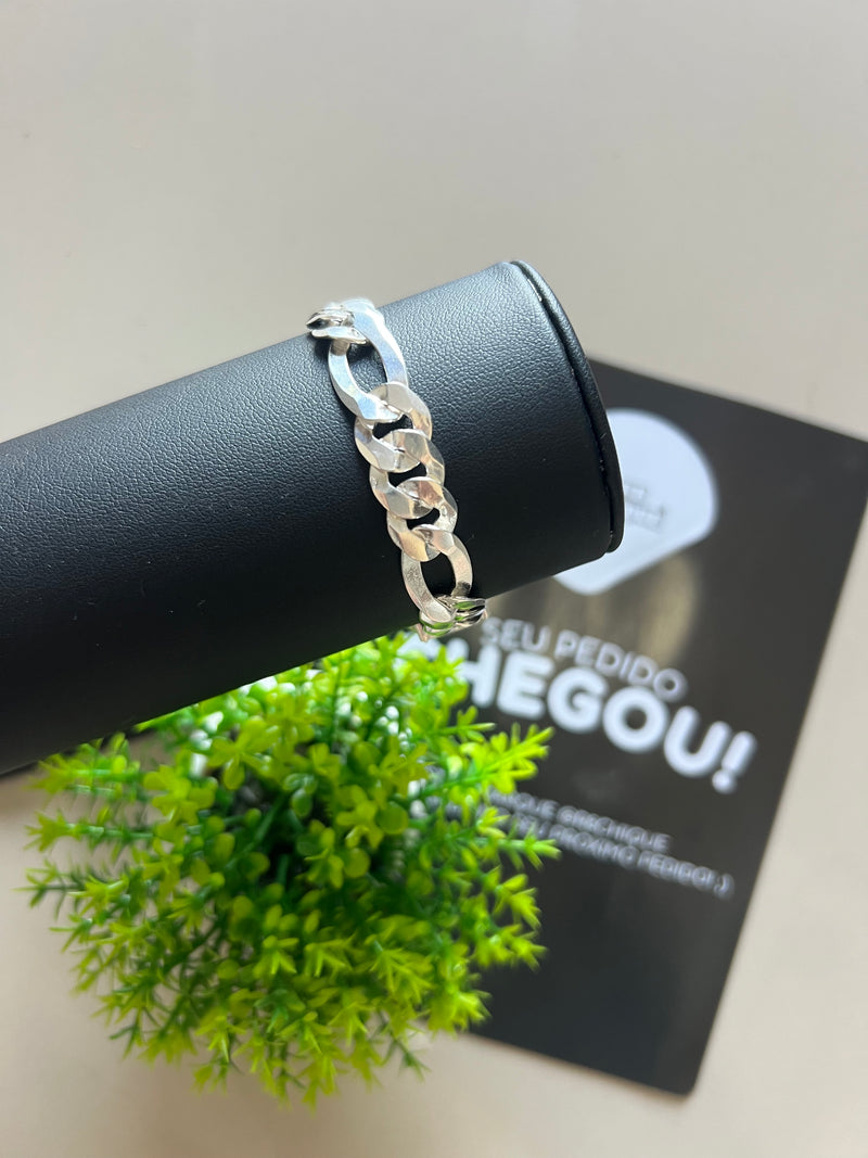 Pulseira Prata - 13MM / 3x1 (LAMINADA)