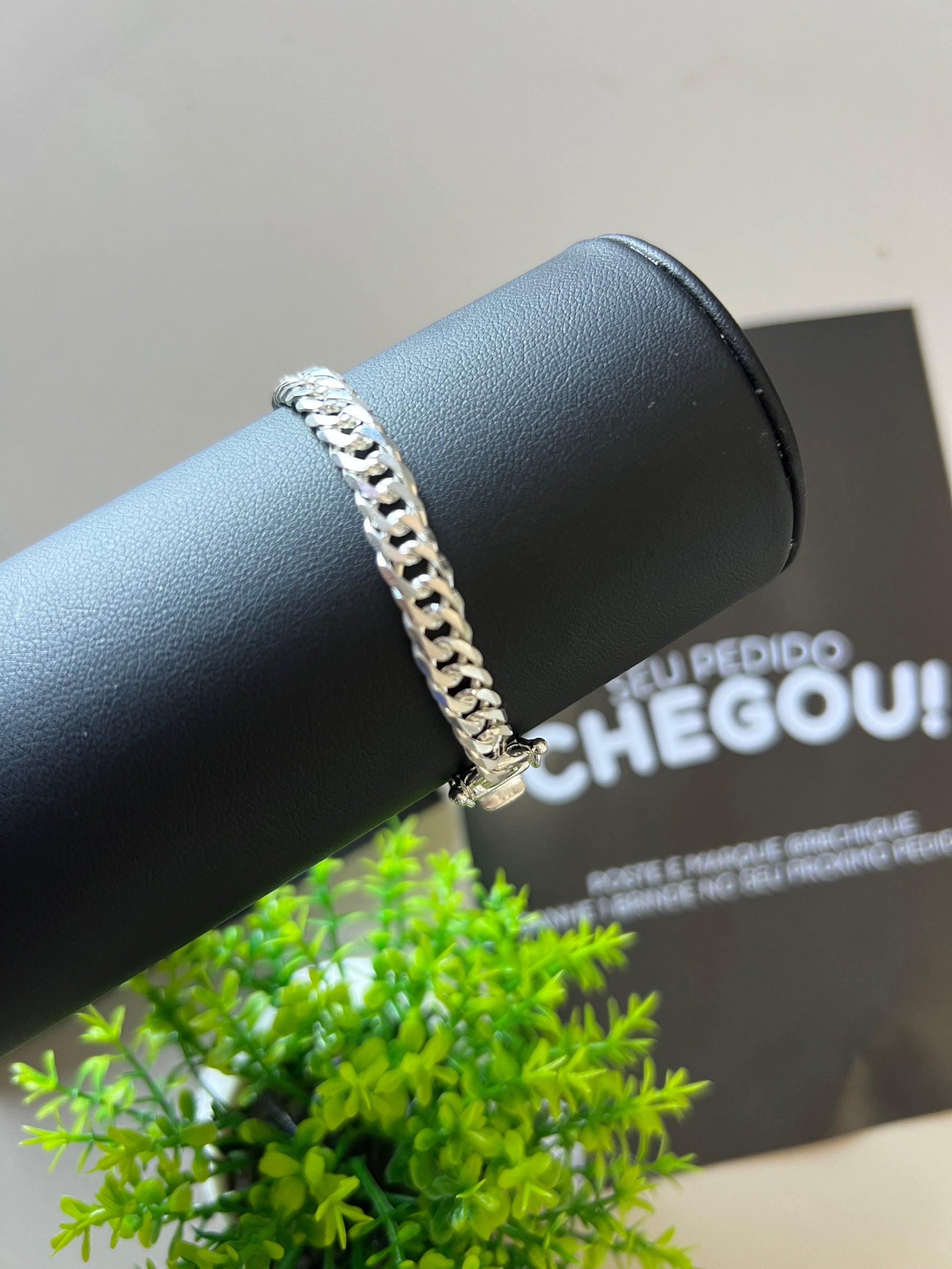 Pulseira Prata EloDuplo - 8MM