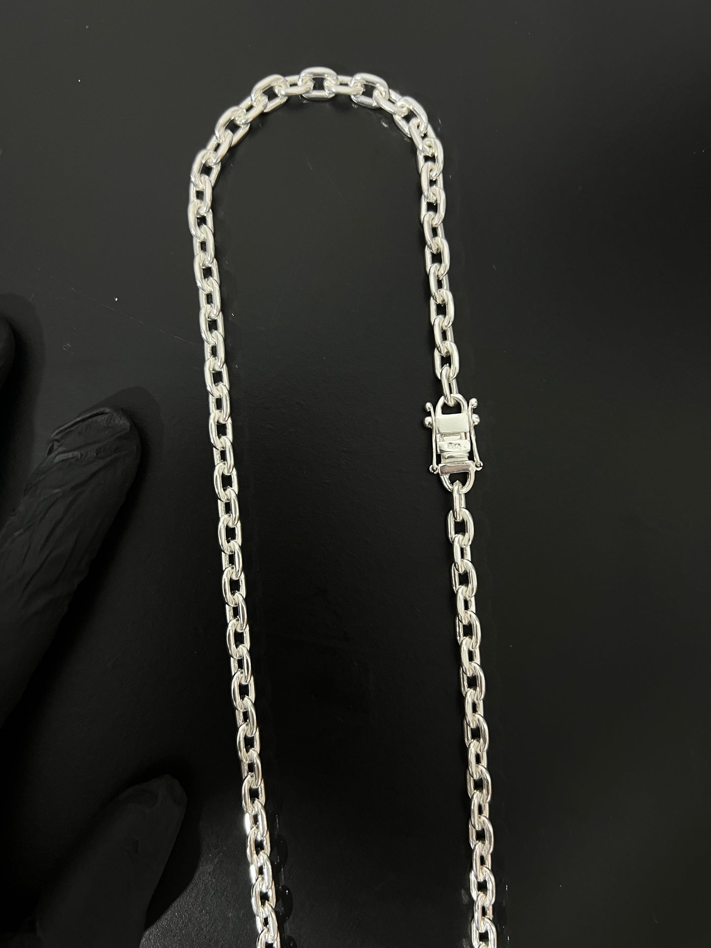 Corrente Cartie - 8MM/70CM Prata Mista