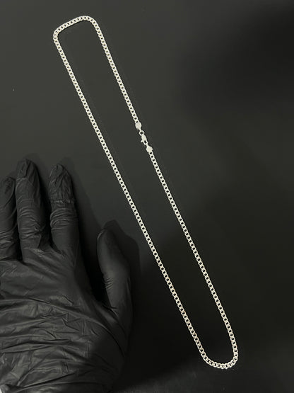 Corrente 1x1 - 4MM/70CM Prata Mista