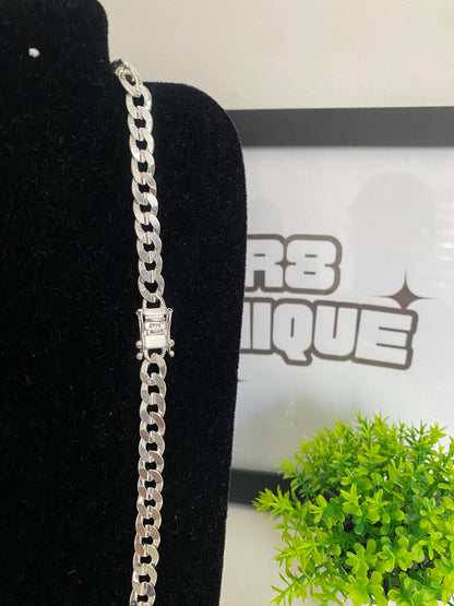 Corrente 1x1 - 9MM/70CM Prata Mista (LAMINADA)