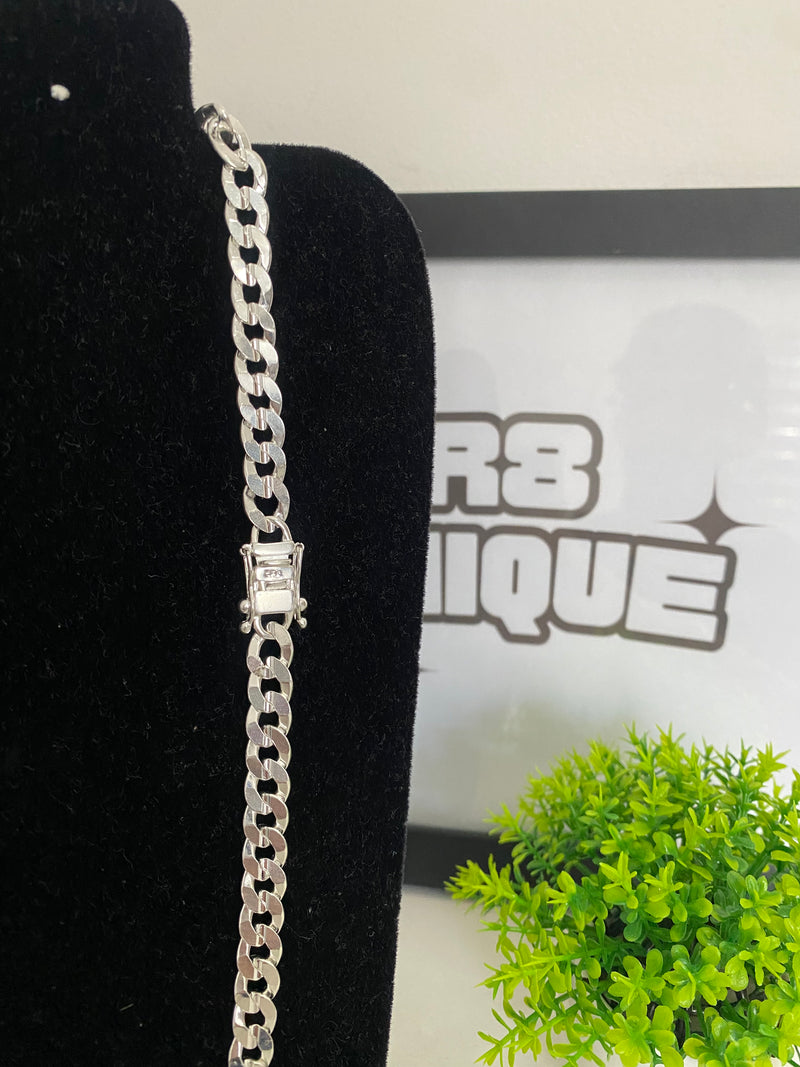 Corrente Prata 1x1 (Laminada) - 10MM / 70CM