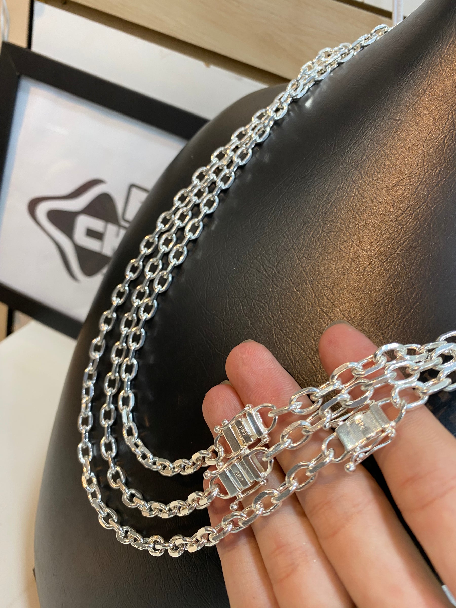 Kit Revenda | 3 Corrente Cartie 8MM - 70CM (Kit 27)