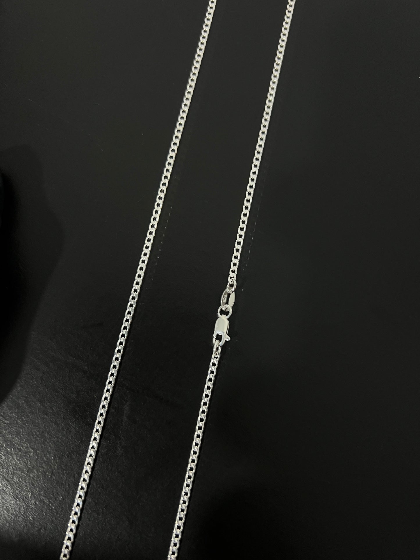Corrente 1x1 - 2MM/70CM  Prata Mista