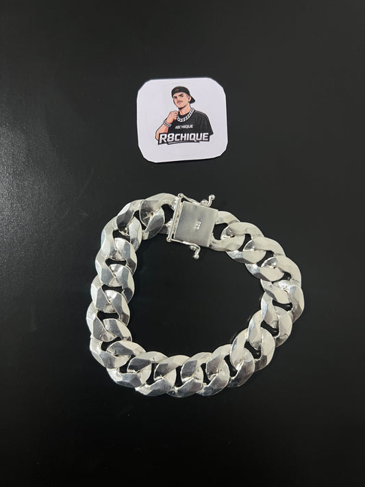 Pulseira 1x1 Italiana - 15MM Prata Mista