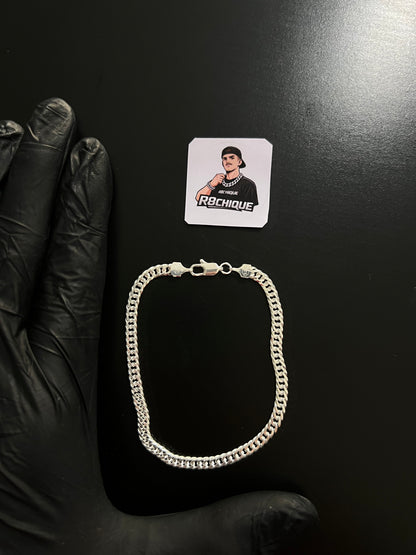 Pulseira Eloduplo - 4MM Prata Mista