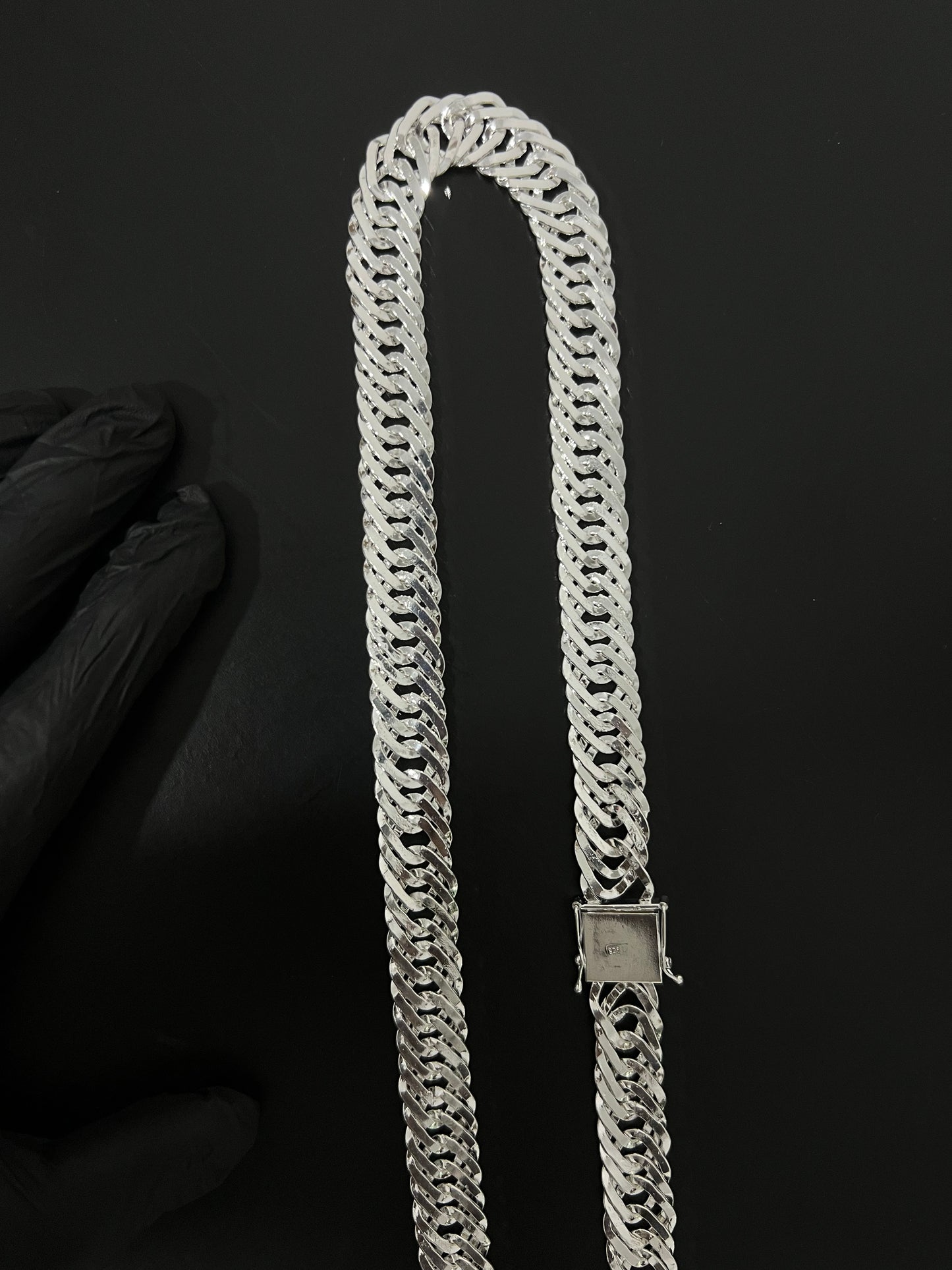 Corrente Elotriplo - 17MM/70CM Prata Mista