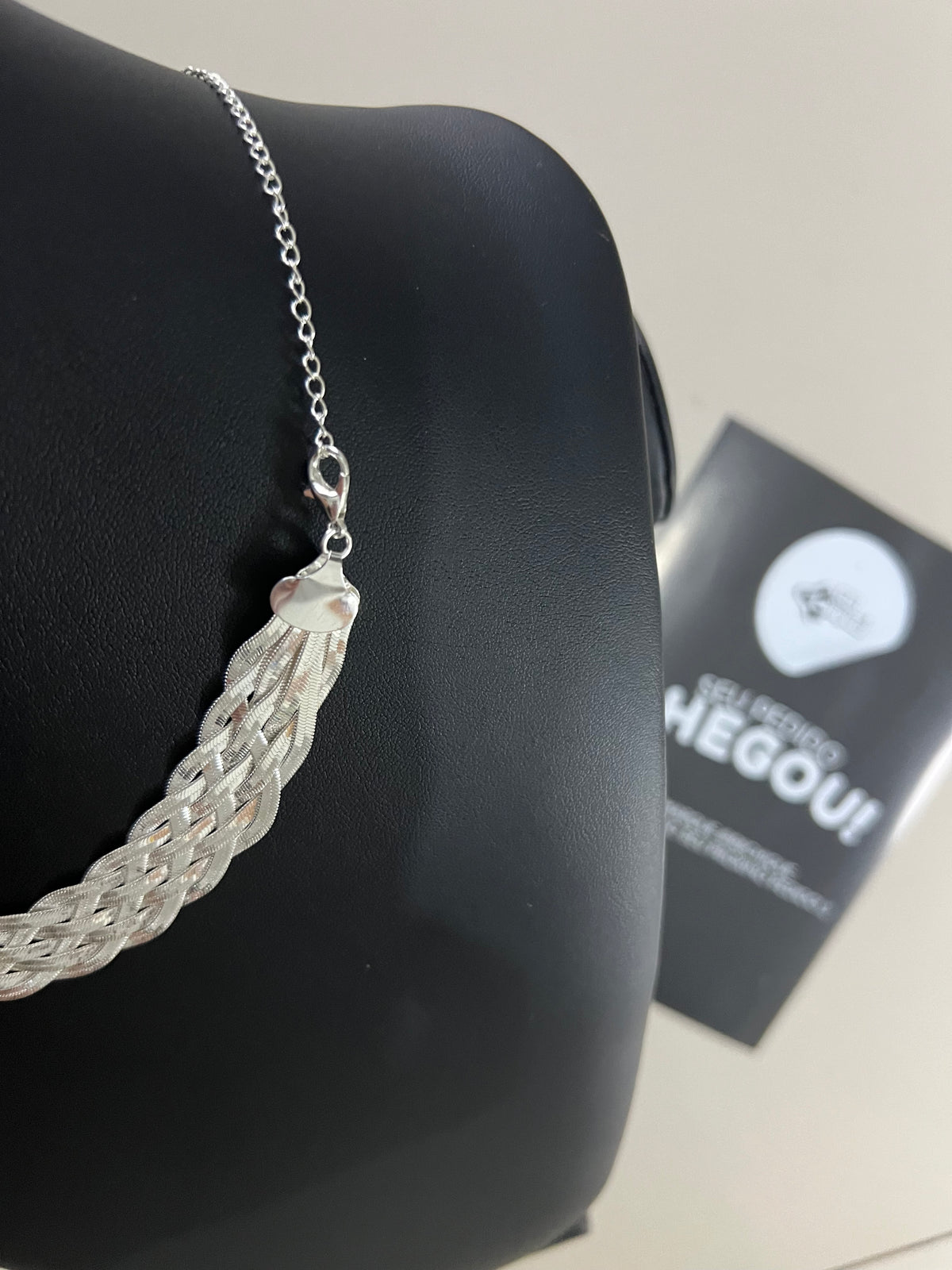 Corrente Feminina / 7 Fios - Foleada a Prata