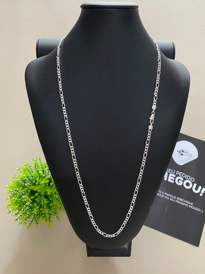 Corrente 3x1 - 4MM/70CM Prata Mista