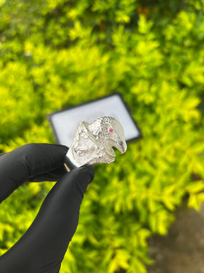 Dedeira Águia Cravejada | Prata Mista